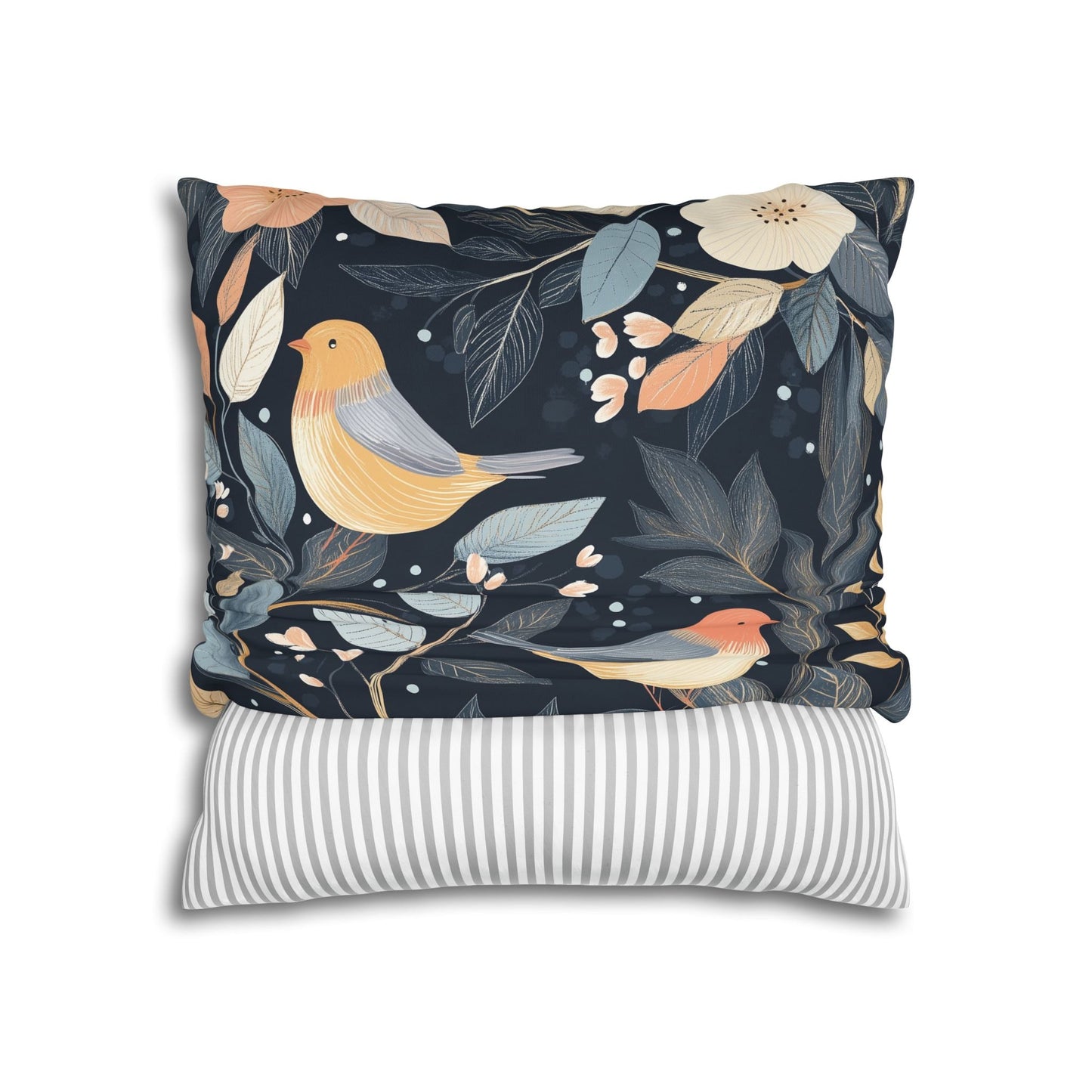 Songbirds Throw Pillow Cover