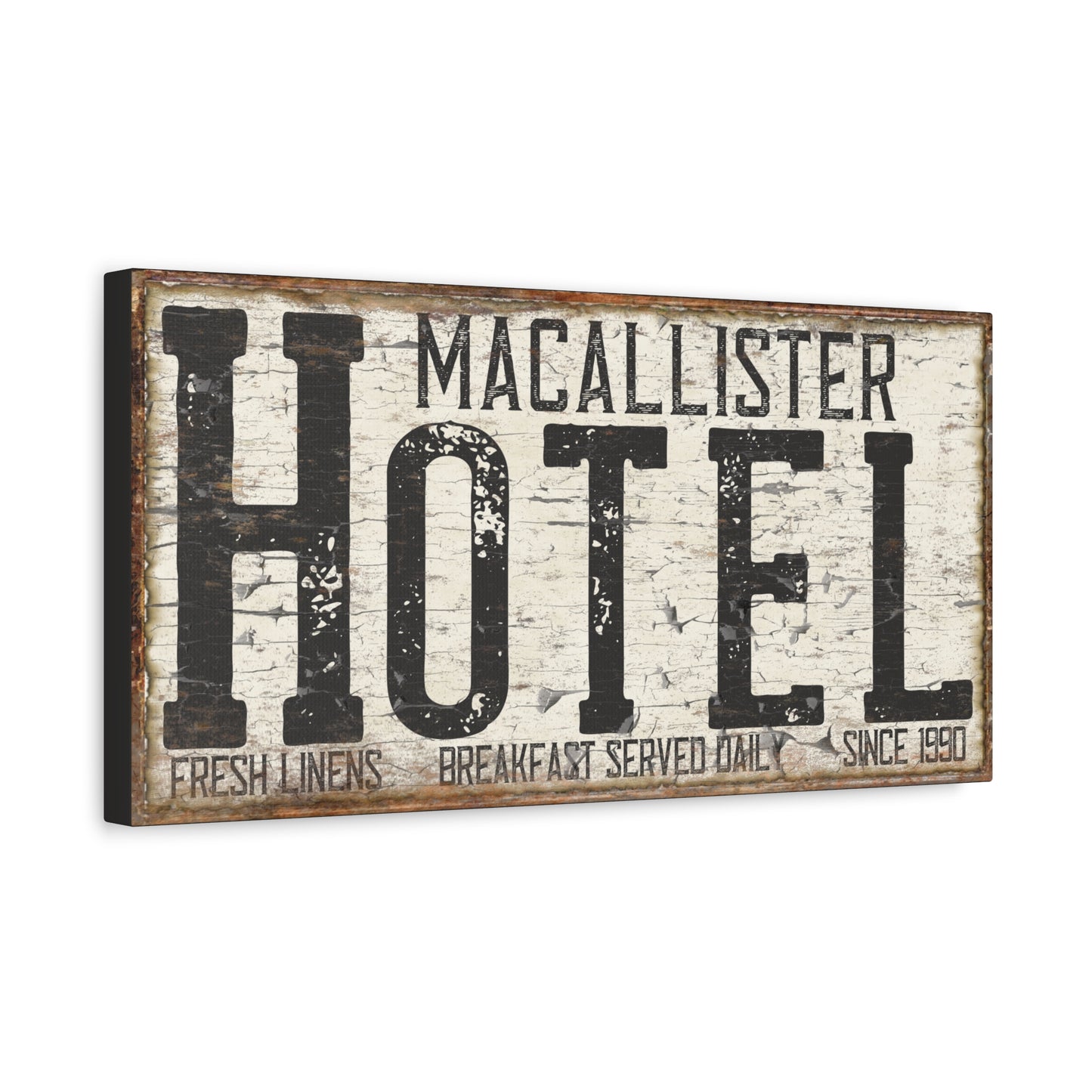 Personalized Hotel Sign