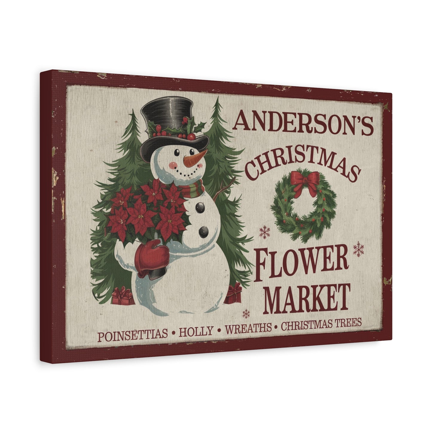 Personalized Christmas Flower Market