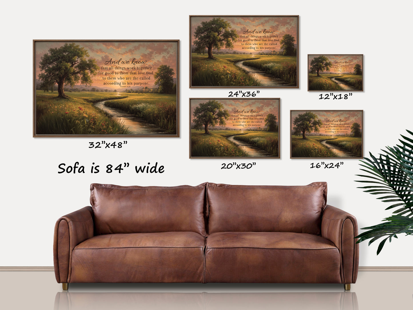 All Things Work Together Wood-Framed Art