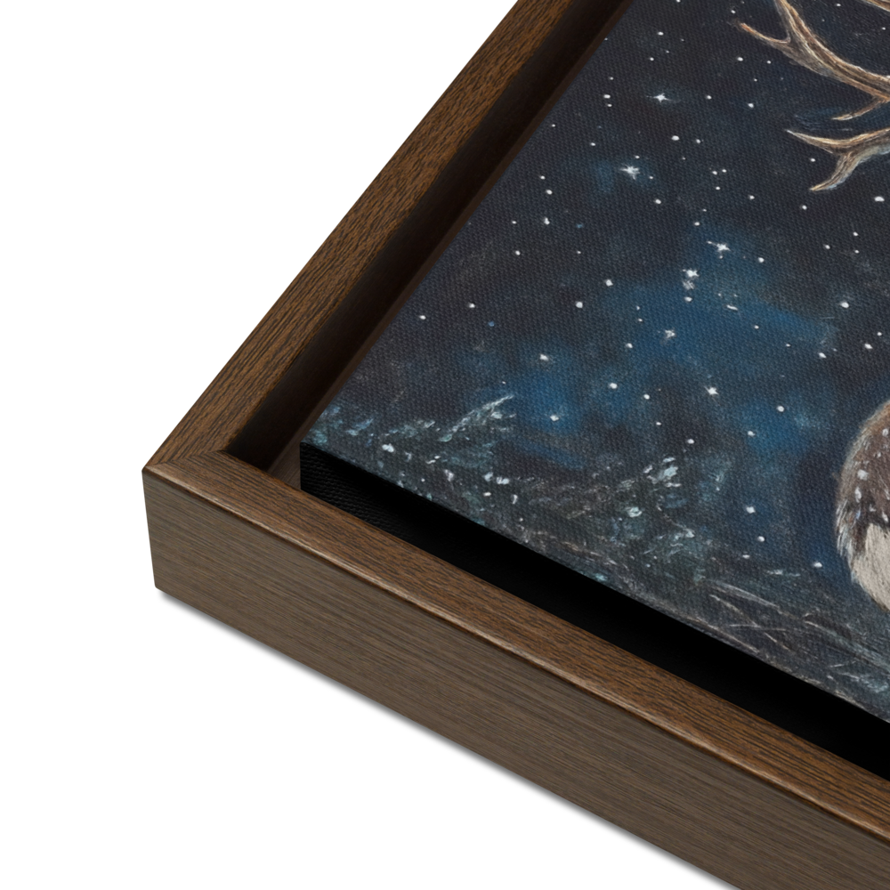 Majesty Wood Framed Canvas Wall Art