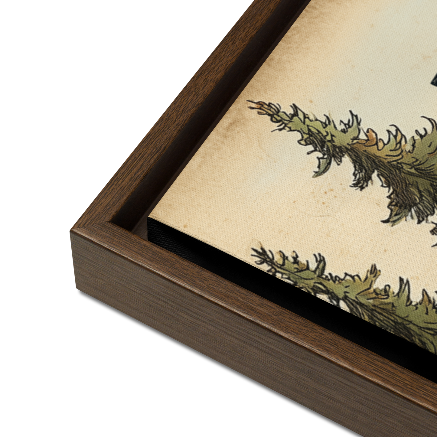 Personalized Cabin Wood-Framed Canvas Art