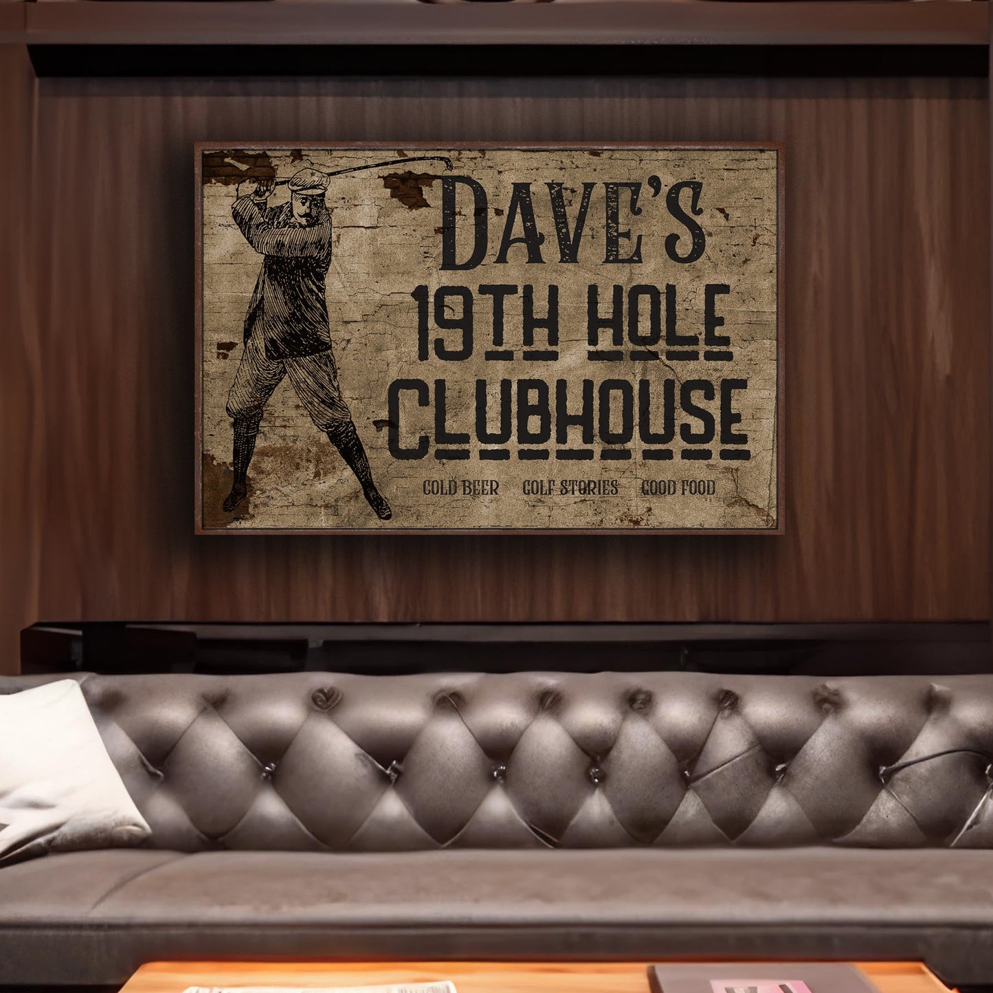 Personalized Golf 19th Hole Clubhouse