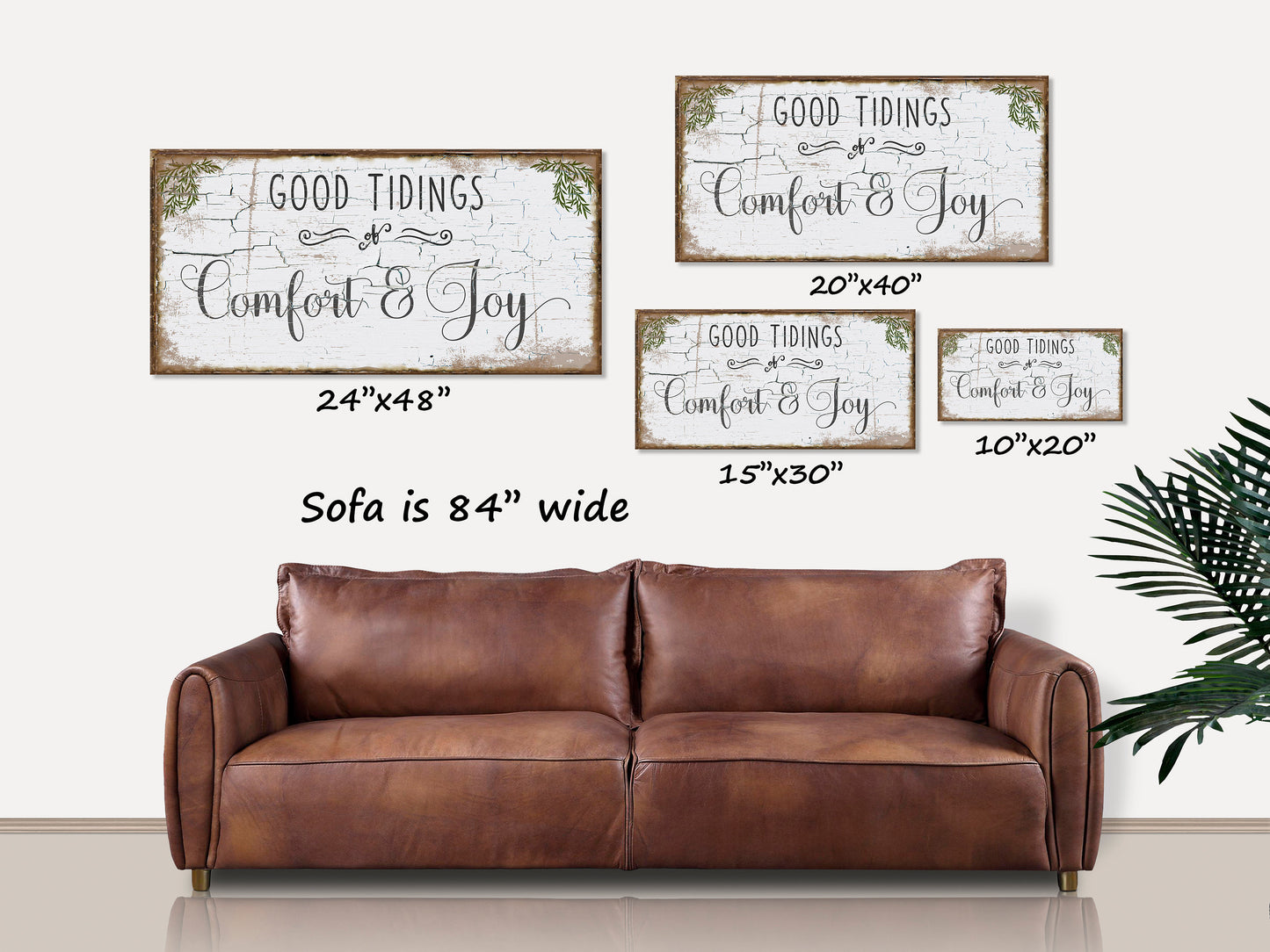 Holiday Decor, Comfort & Joy Canvas Wall Art, Christmas Signs, Farmhouse Decor, Christmas Sign, Vintage Christmas Decor, Christmas Gifts
