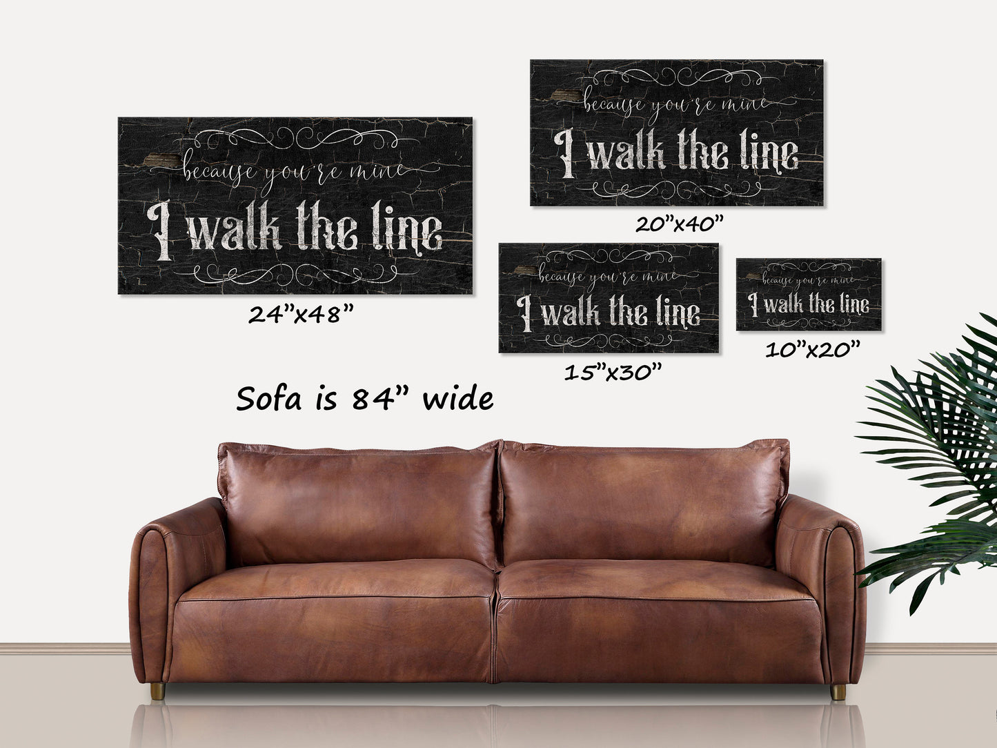 I Walk The Line Canvas Wall Art Sign, Johnny Cash Quote, Anniversary Gift Ideas, Johnny Cash Decor, Large Wall Art, Country Music Gifts