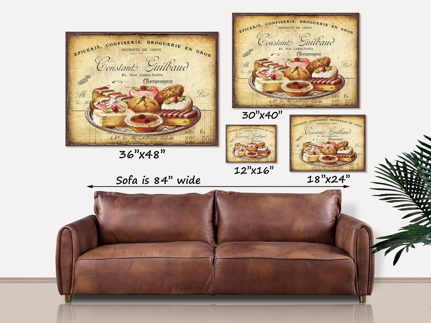 French Pastries Kitchen Sign, French Country Decor, Vintage Kitchen Decor, Large Canvas Signs, Vintage Signs, Antique Sign, Cottage Core