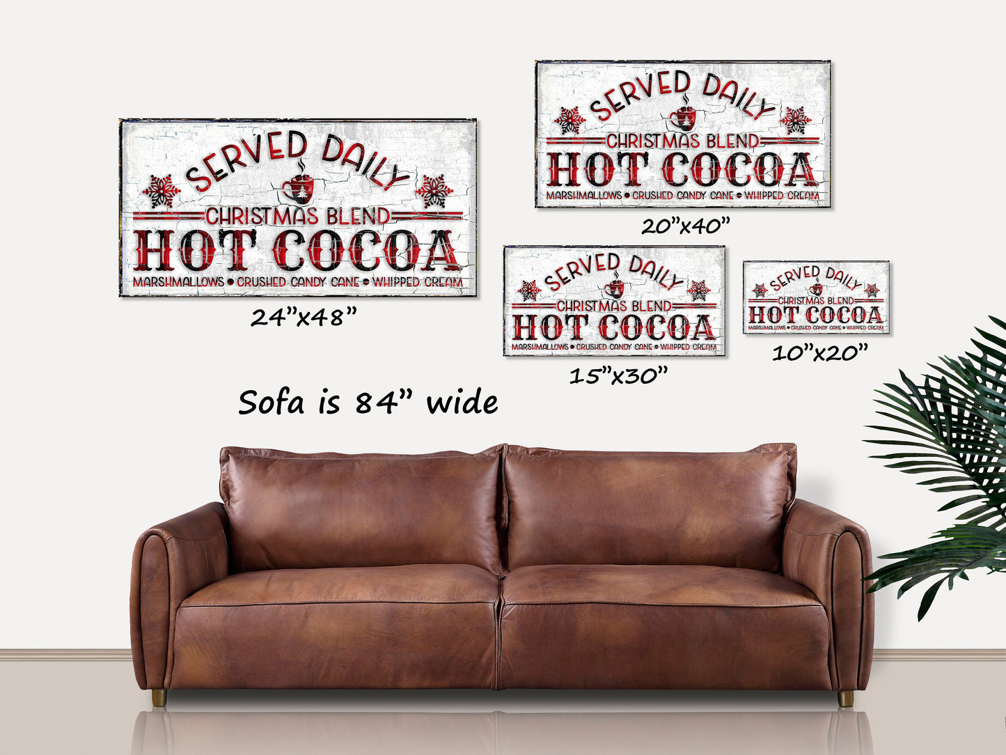 Hot Cocoa Bar, Hot Chocolate Bar Canvas Sign, Christmas Signs, Primitive Christmas, Vintage Gifts, Modern Farmhouse Decor, Holiday Signs