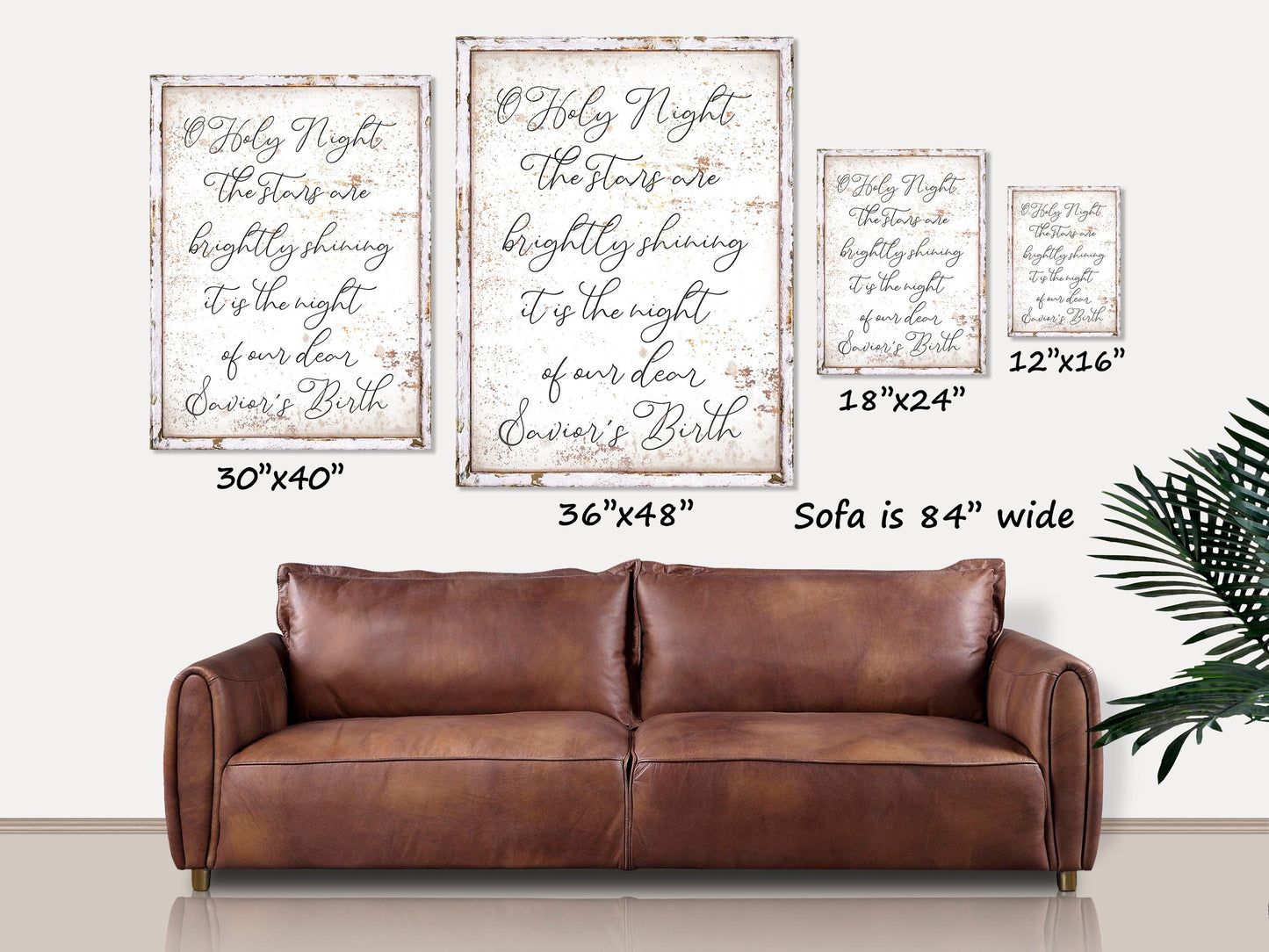 O Holy Night, Christmas Signs, Christmas Canvas Wall Art, Vintage Holiday Decor, Christmas Hymn, Vintage Signs, Christian Christmas