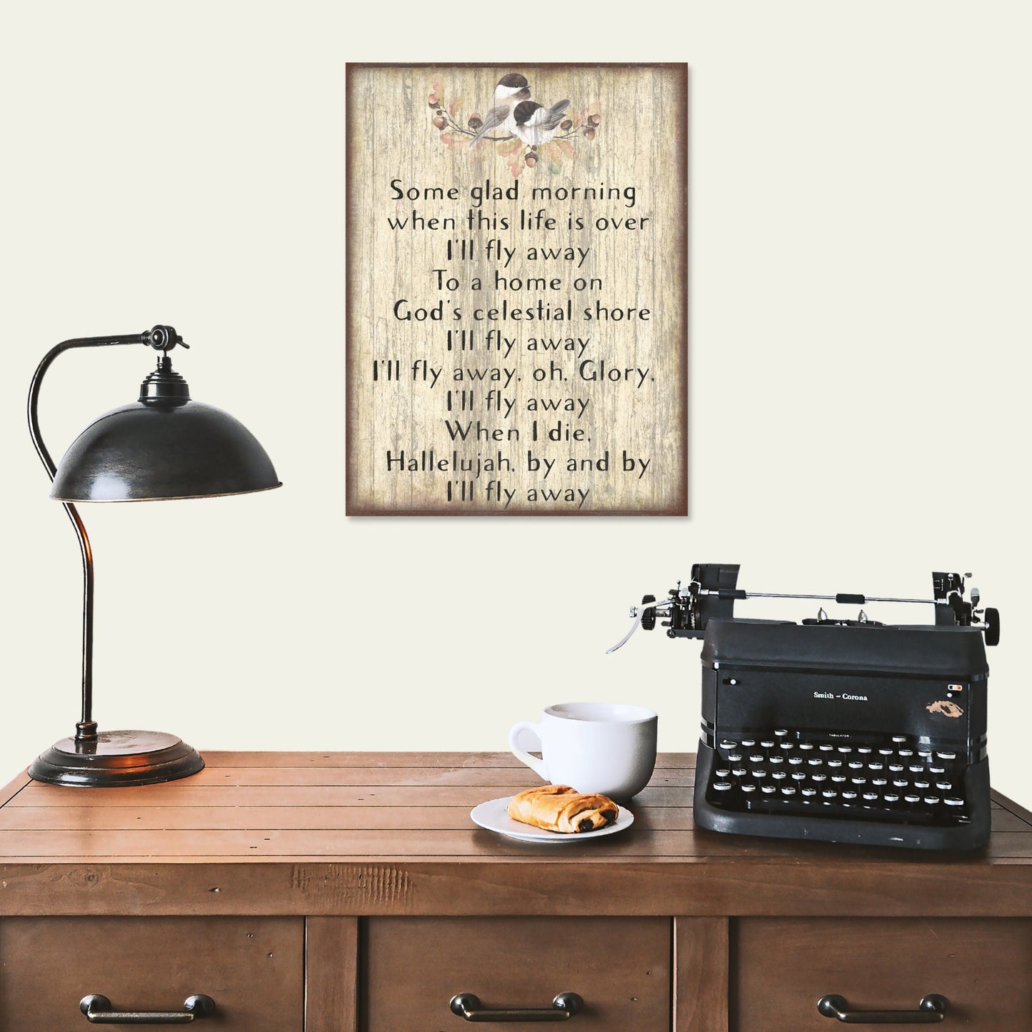 i'll fly away hymn on canvas
