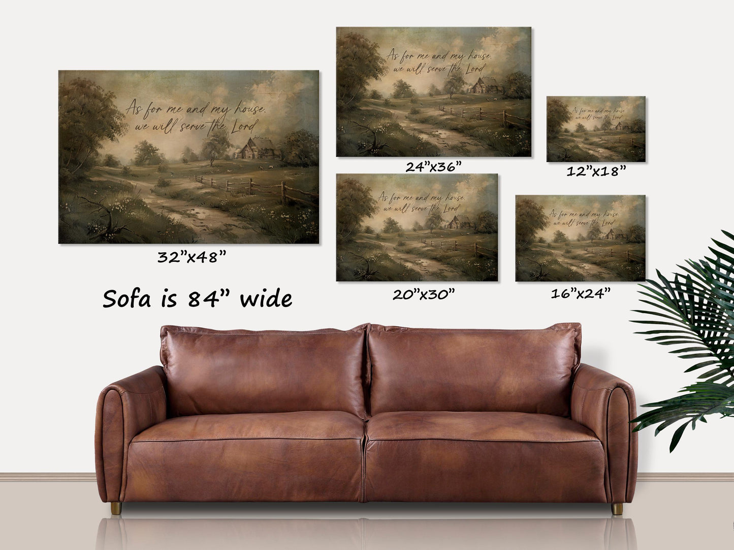 As For Me And My House Vintage Canvas Art, Christian Wall Art, Joshua 24 15, Scripture Gifts, Christian Wall Art, Cottagecore Christian Art