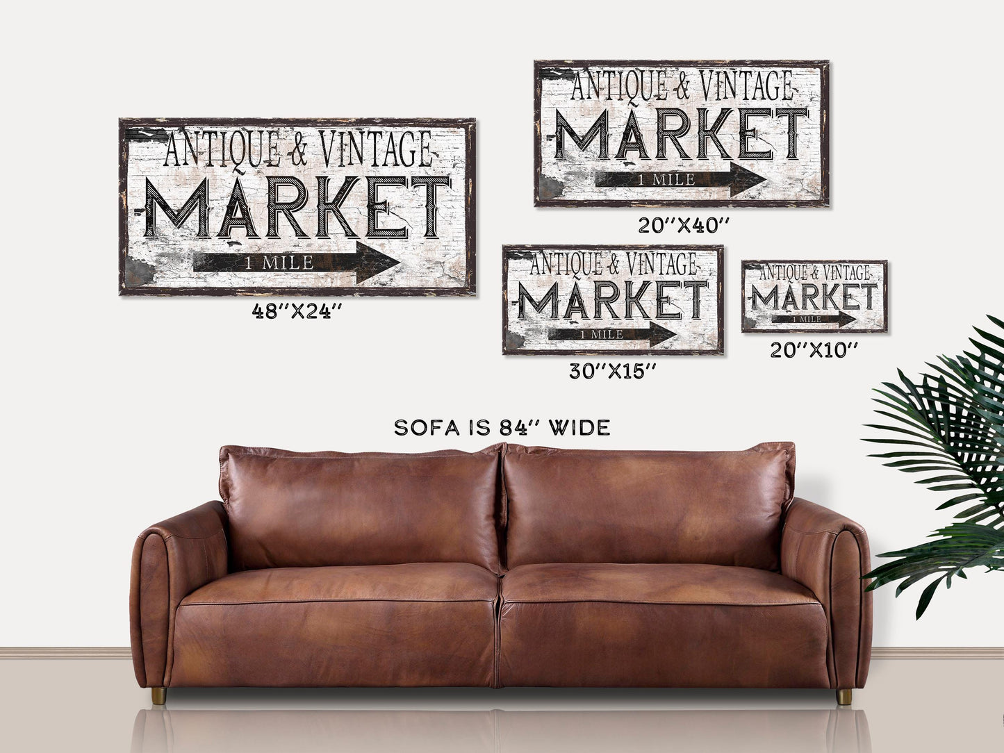 Antique And Vintage Market Sign, Modern Farmhouse Decor, Large Canvas Wall Art, Antiques Sign, Buy Sell Trade, Old Time Signs, Rustic Decor