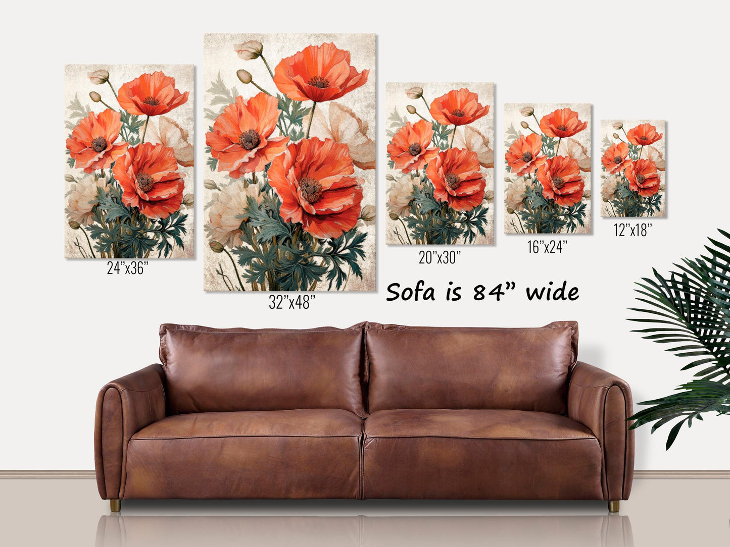 California Poppies, Large Canvas Wall Art, Floral Home Decor, Poppies Art, Poppies Canvas Print, Vintage Floral Wall Decor, Cottagecore