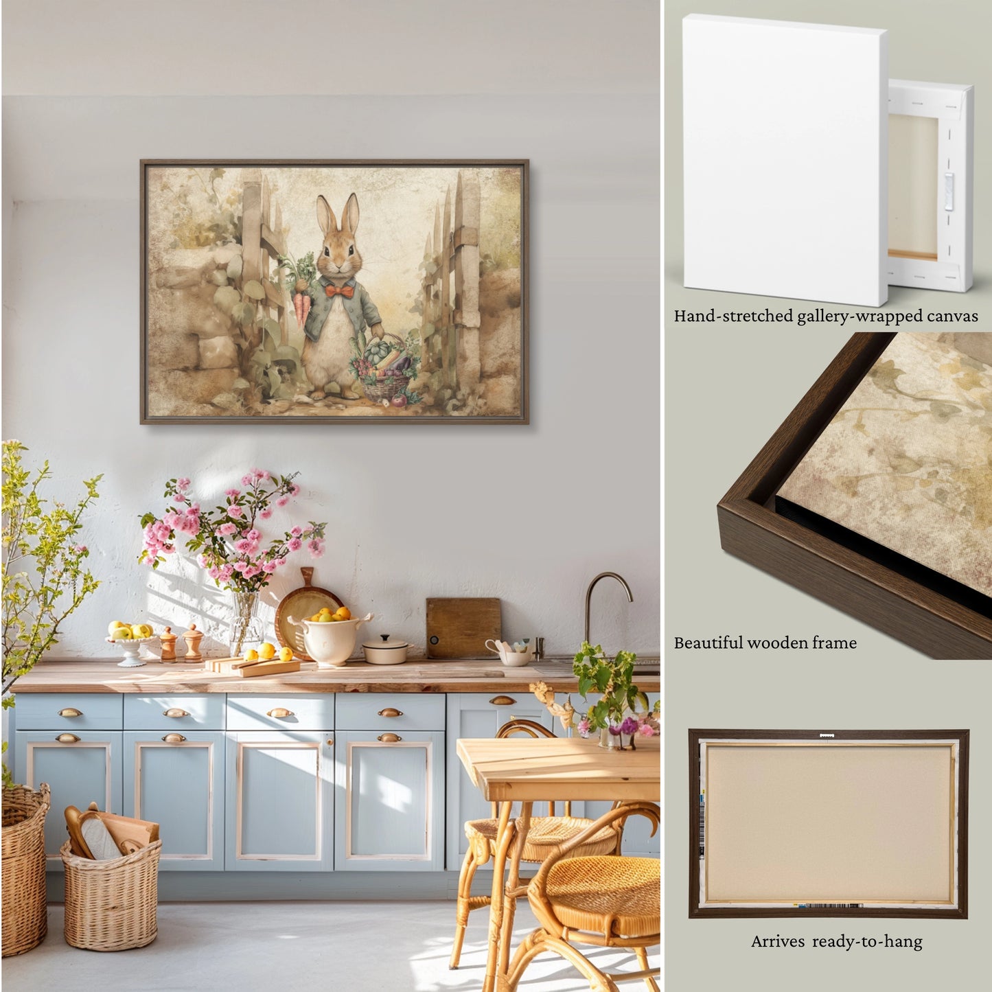 Even The Smallest One Peter Rabbit Framed Canvas Art