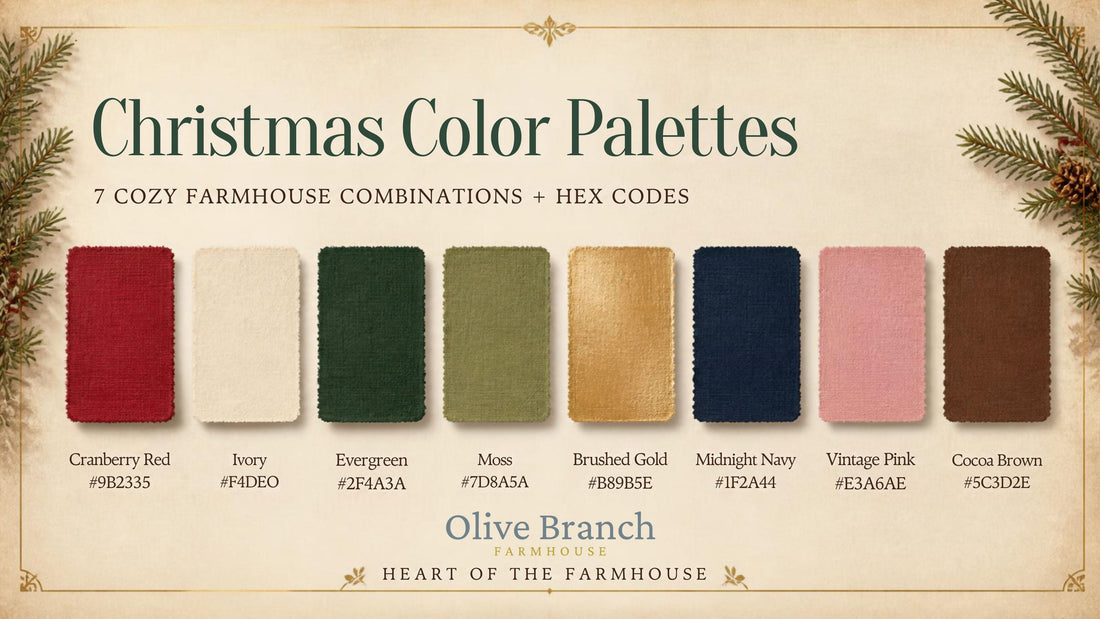 Christmas Color Palettes: 7 Cozy Holiday Combinations
