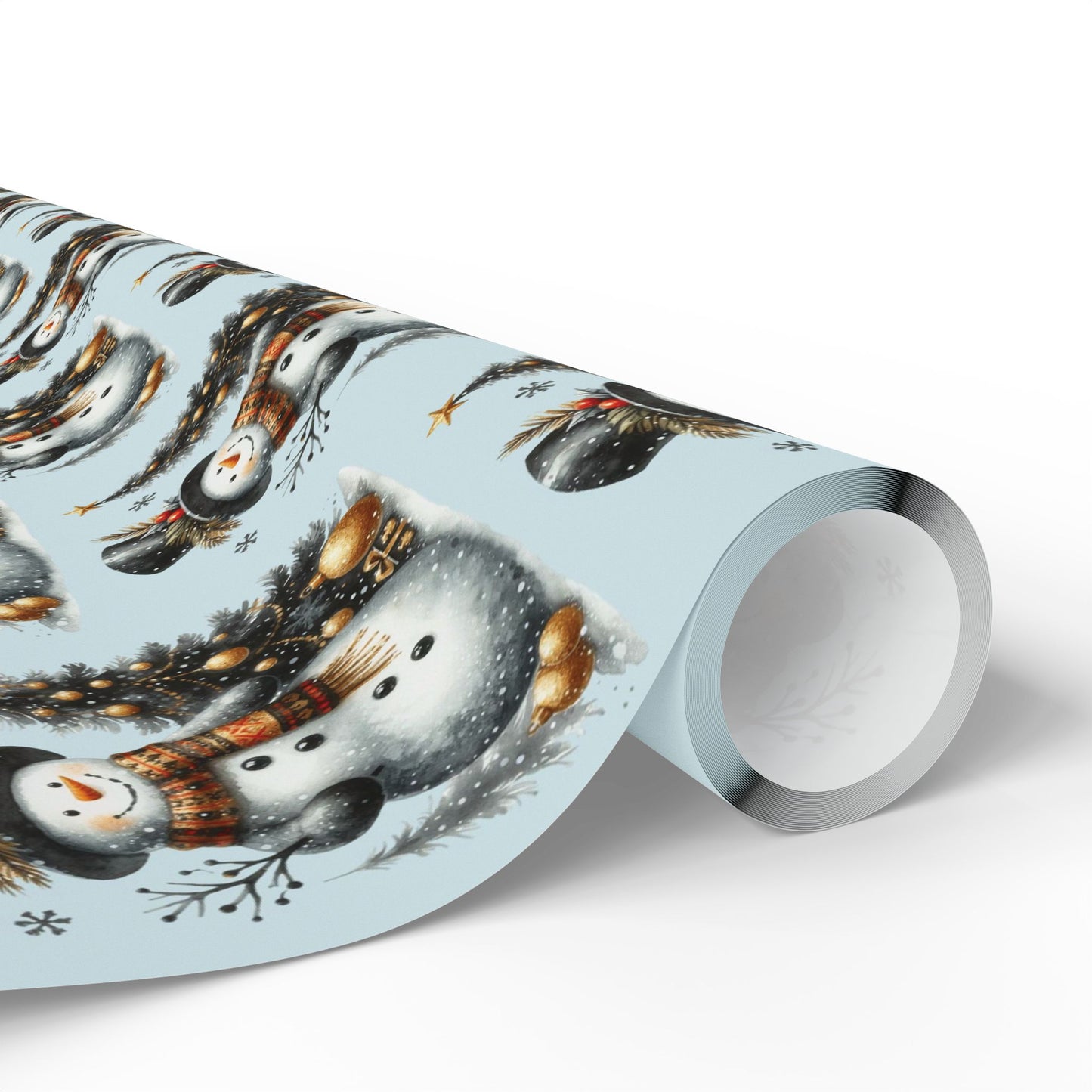 Snappy Snowman Wrapping Paper for Gifts
