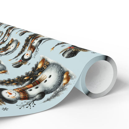 Snappy Snowman Wrapping Paper for Gifts