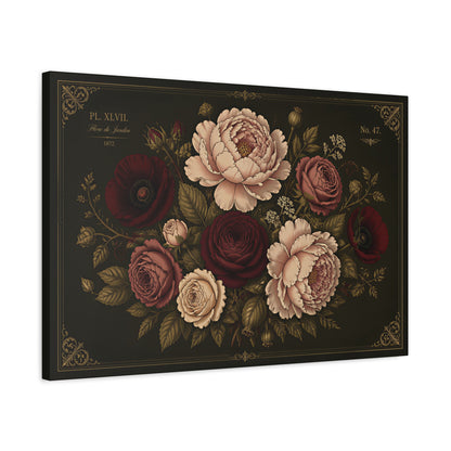Flore de Jardin Moody Botanical Canvas Art