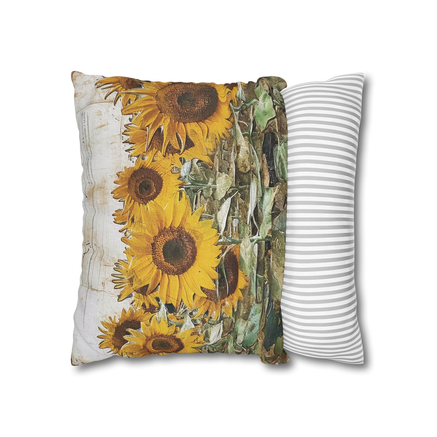 Sunflowers Throw Pillow Cover
