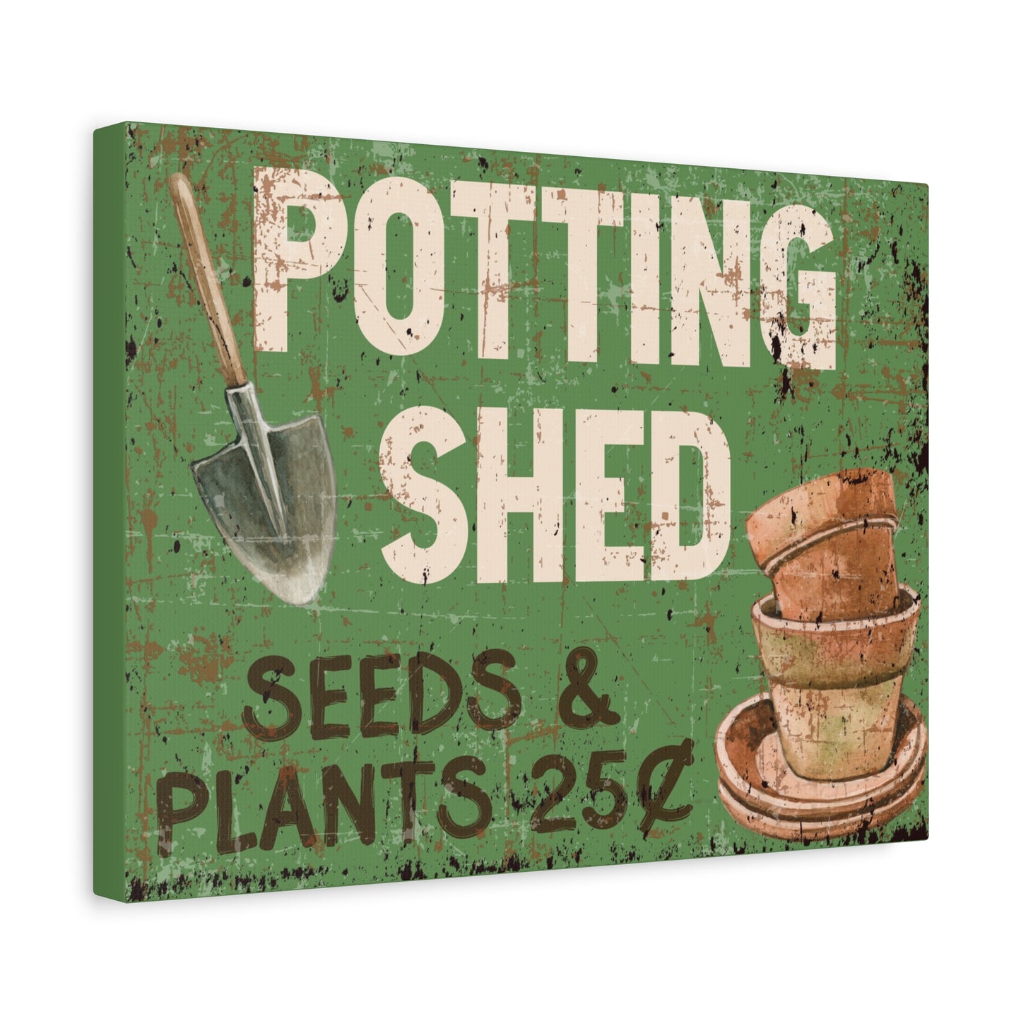 Potting Shed Canvas Wall Art