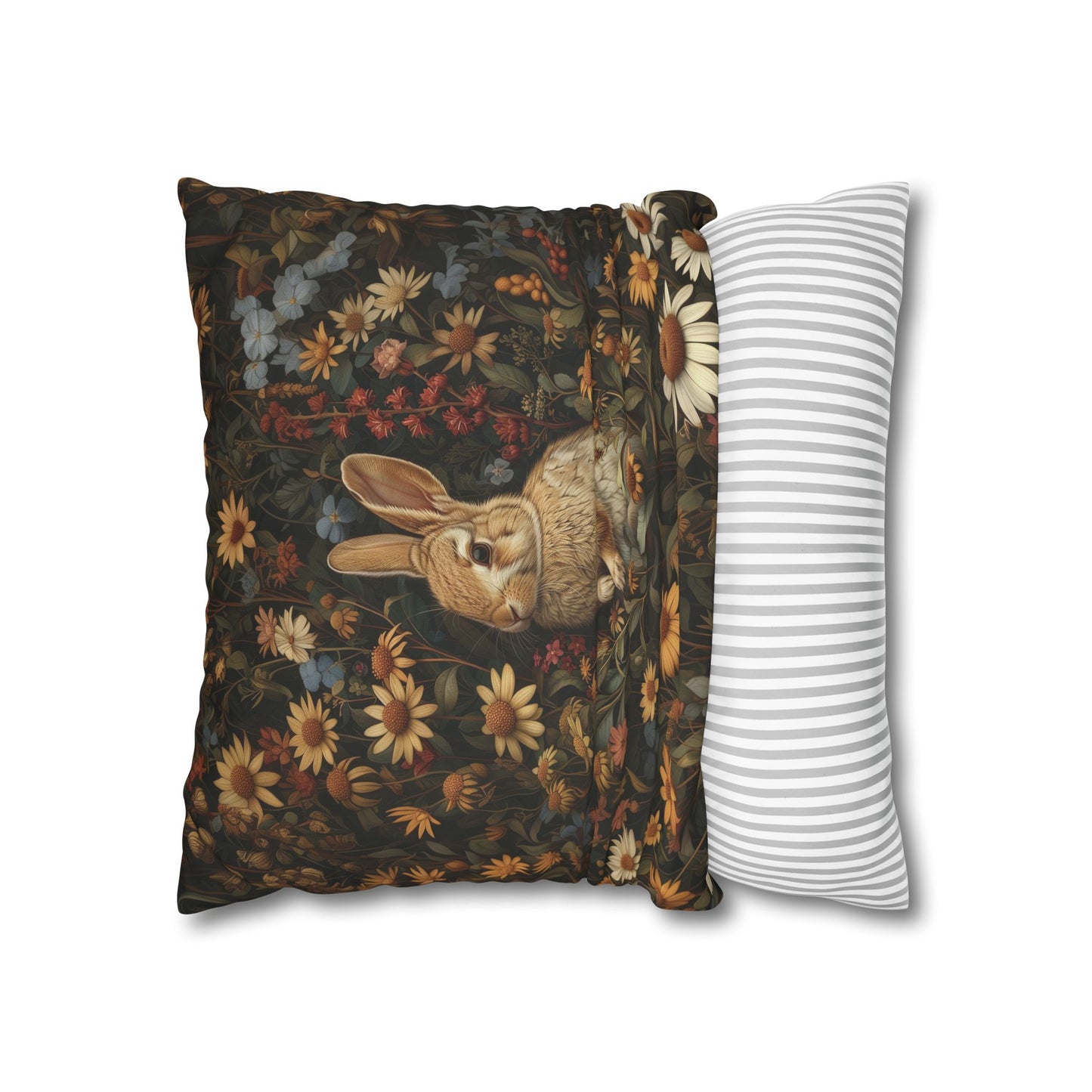 William Morris Inspired Rabbit Pillow Cover