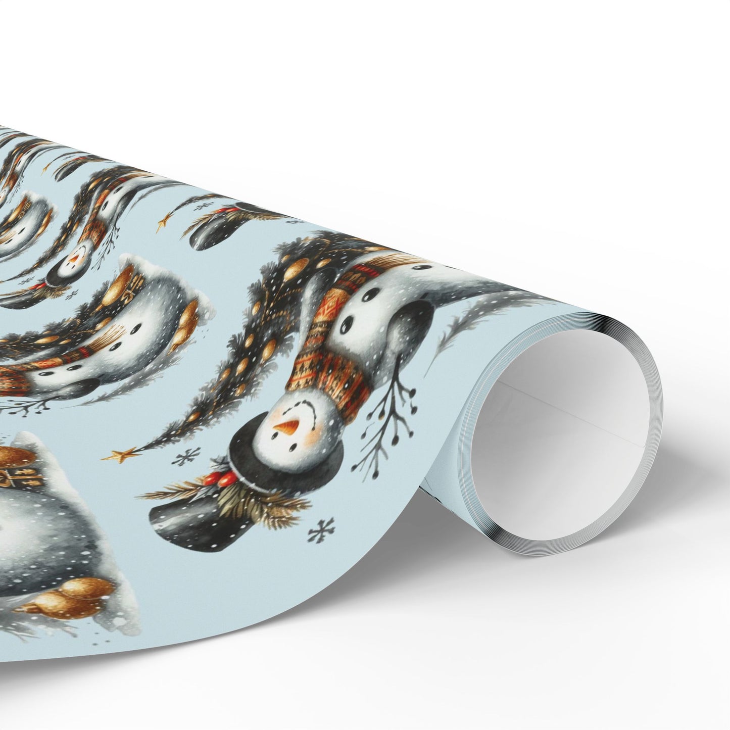 Snappy Snowman Wrapping Paper for Gifts
