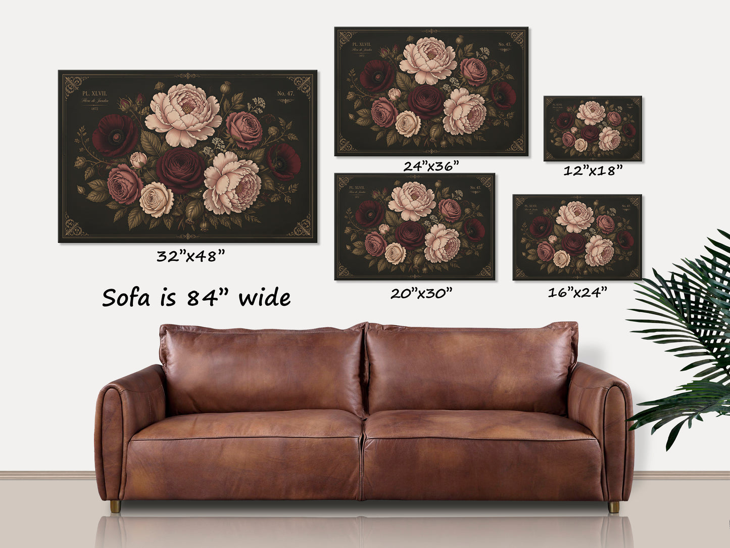 Flore de Jardin Moody Botanical Canvas Art