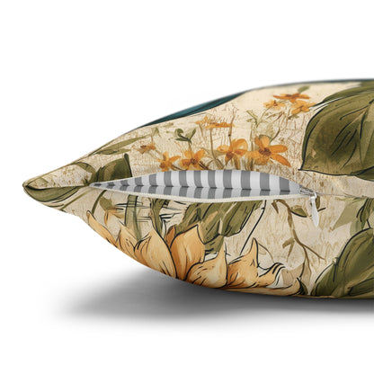 Pumpkins and Sunflowers Pillow Cover