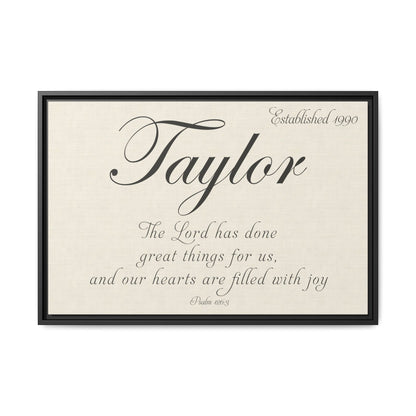 Personalized Christian Wedding Gift Psalm 126:3
