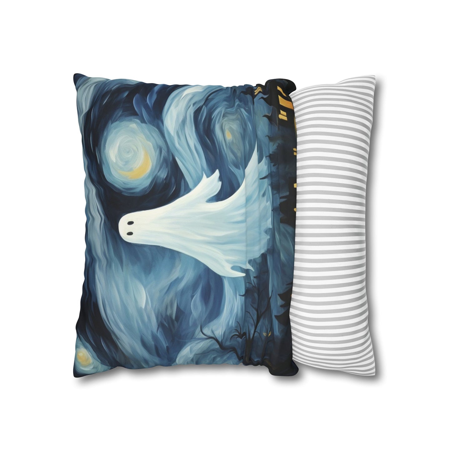 Vincent Van Ghost Starry Night Pillow Cover