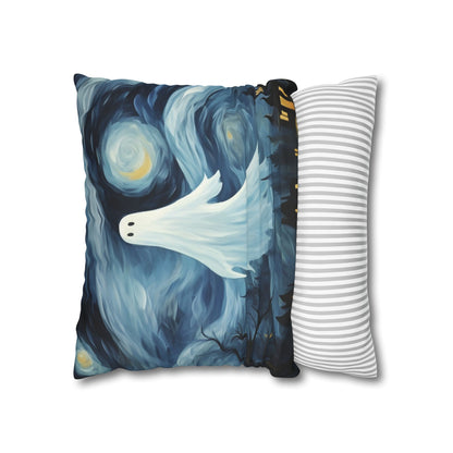 Vincent Van Ghost Starry Night Pillow Cover