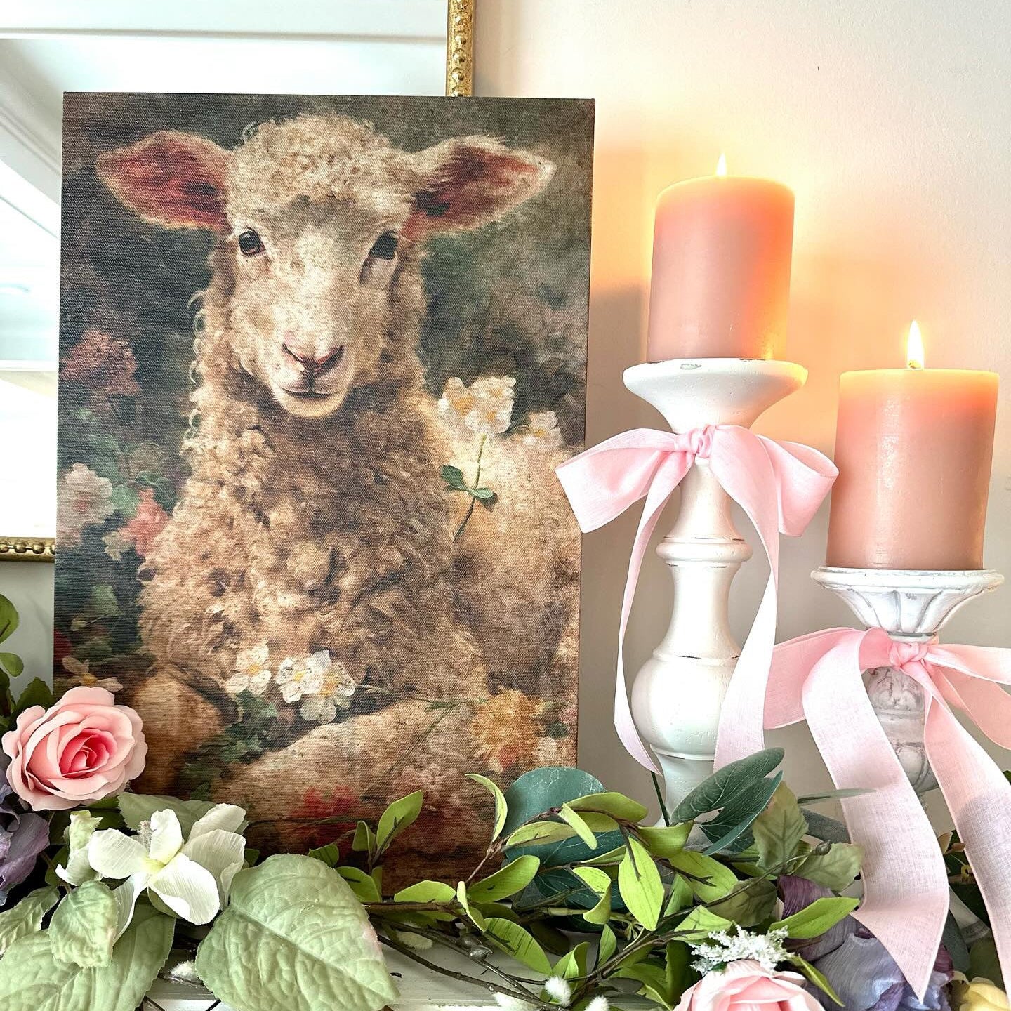 Spring Lamb Canvas Art