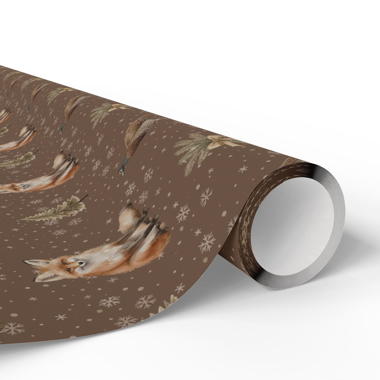 Fox and Pheasant Woodland Premium Gift Wrap