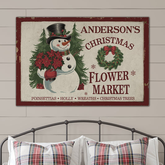 Personalized Christmas Flower Market