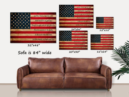 God Bless America Flag