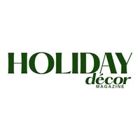 Logo of Holiday Décor Magazine on a white background