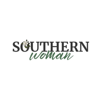 Logo for 'Southern Woman' with a floral element on a white background