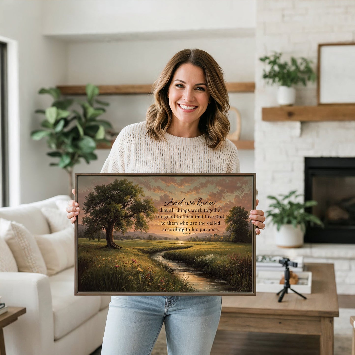 All Things Work Together Wood-Framed Art