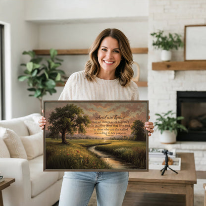 All Things Work Together Wood-Framed Art