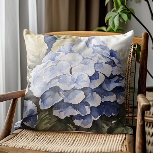 Watercolor Hydrangea Pillow Cover