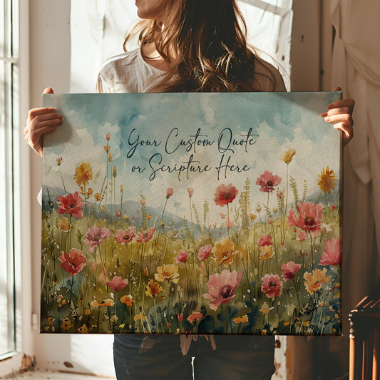Custom Scripture or Quote Canvas