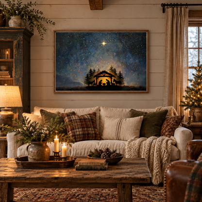 Emmanuel Wood Framed Canvas