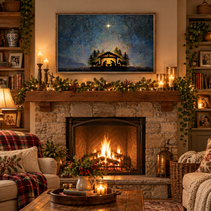 Emmanuel Wood Framed Canvas