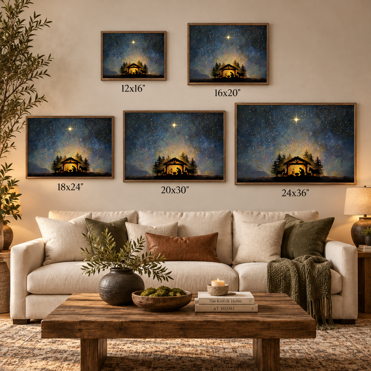Emmanuel Wood Framed Canvas