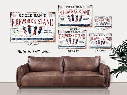 Uncle Sam's Fireworks Stand