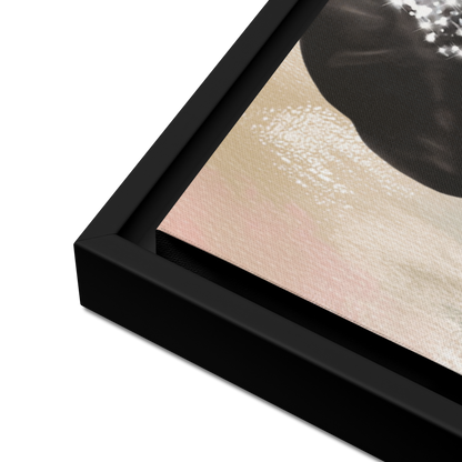 Audrey Bubble Abstract Framed Canvas