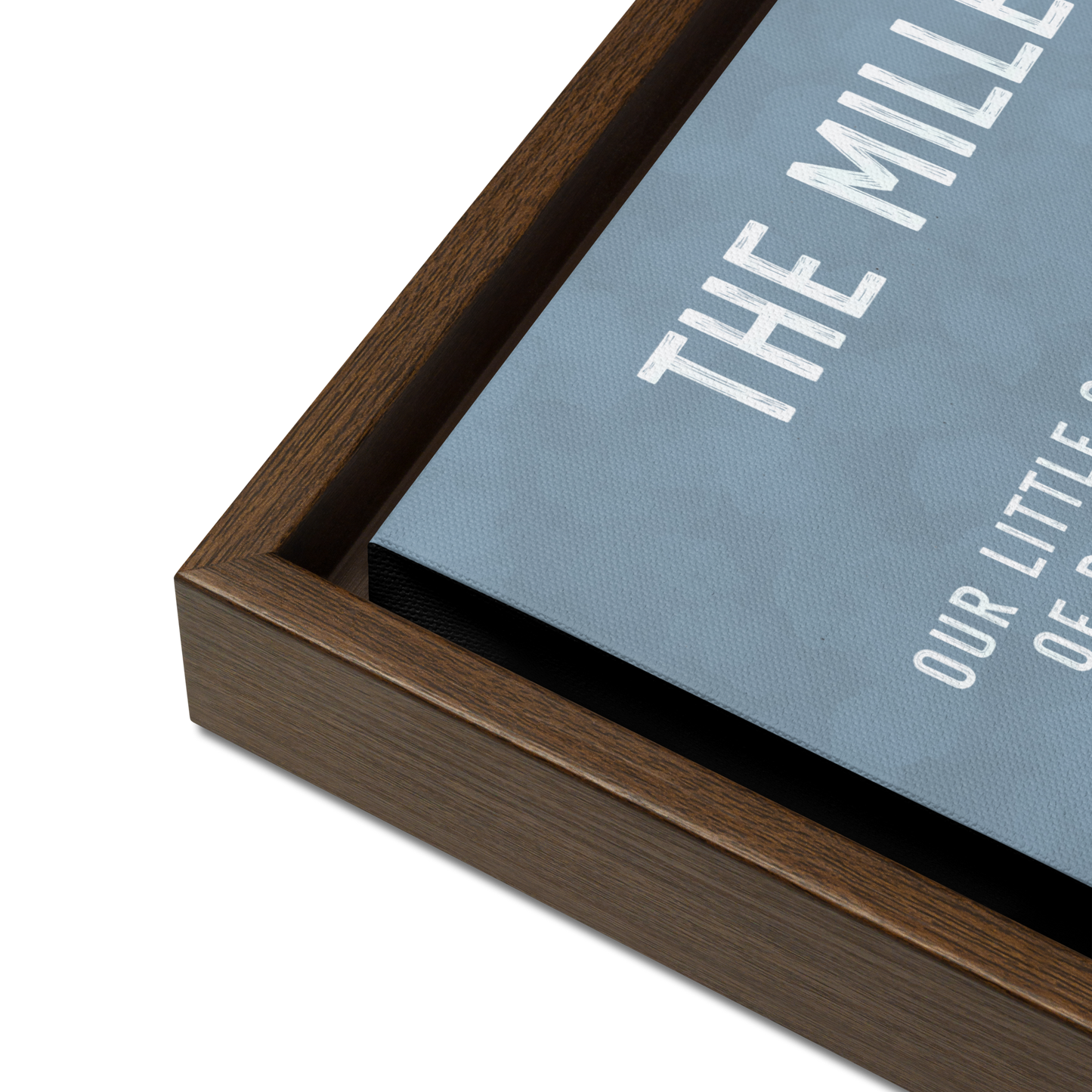 Personalized Beach House Framed Canvas Print