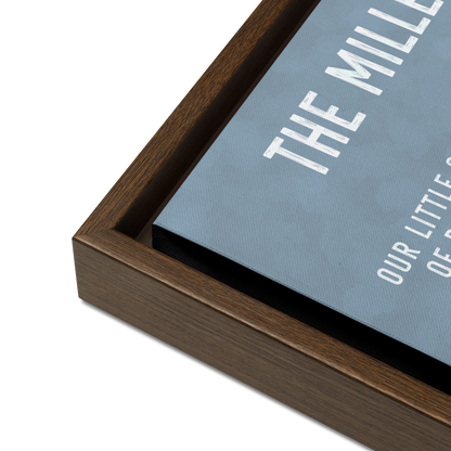 Personalized Beach House Framed Canvas Print