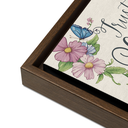 Trust in the Lord Framed Canvas Print