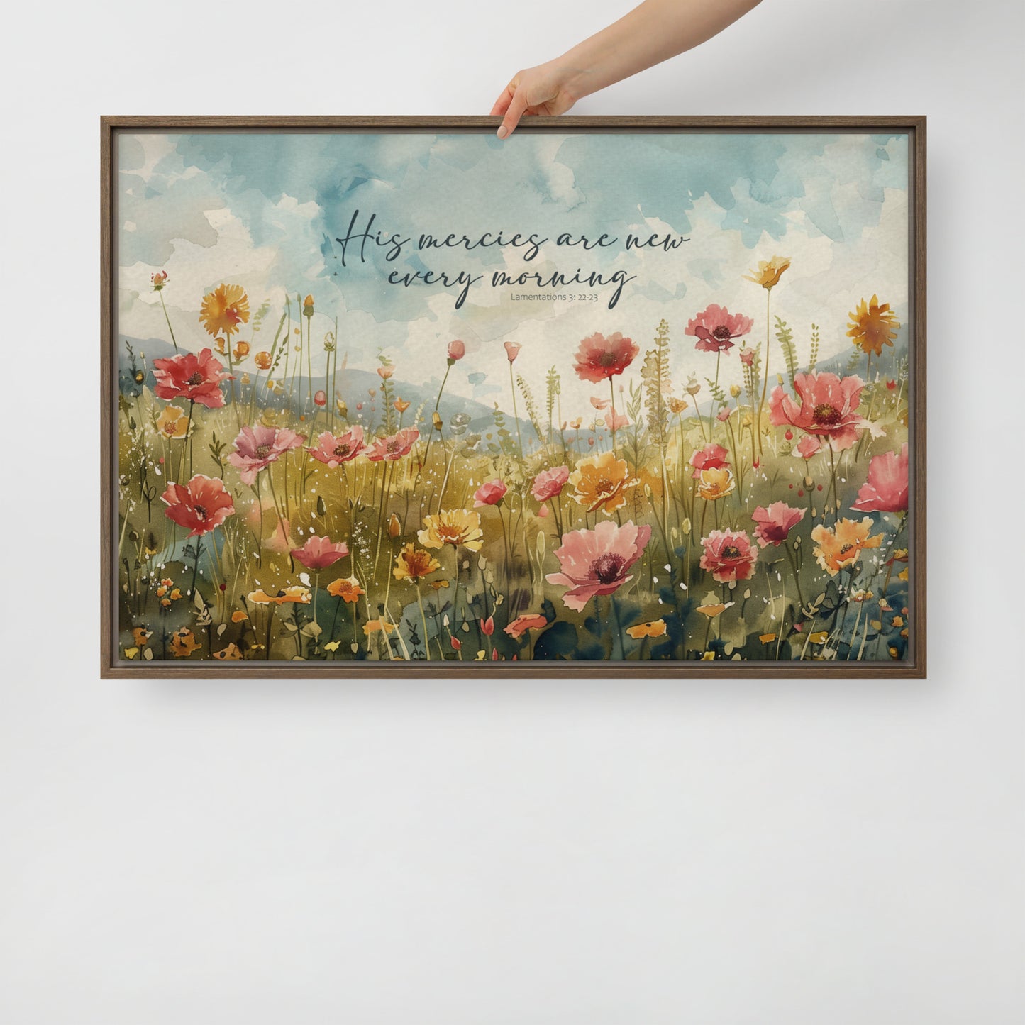 His Mercies Are New Wood-Framed Art