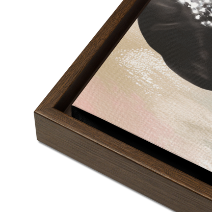 Audrey Bubble Abstract Framed Canvas